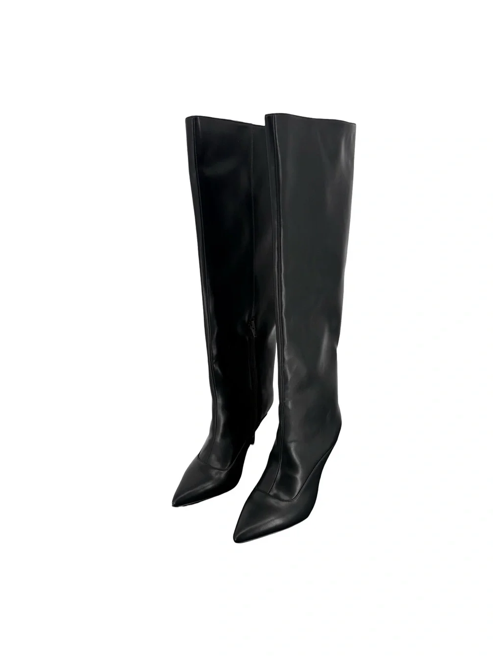 New AAJ by Aminah Isabella Black Knee-High Boots – Size 8M